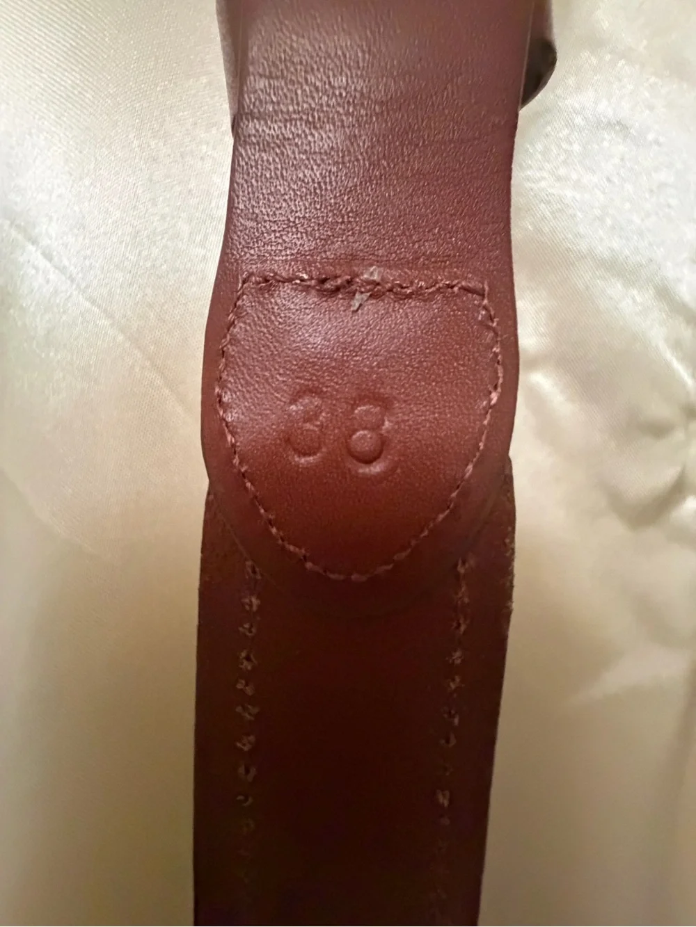 Leather Man Ltd Nautical Signal Flags Leather Belt Size 38 Brass Buckle Preppy